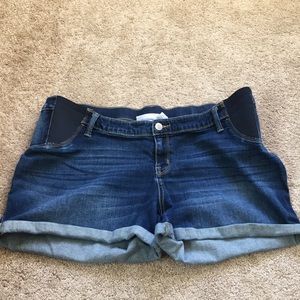 Liz Lange maternity jean shorts
